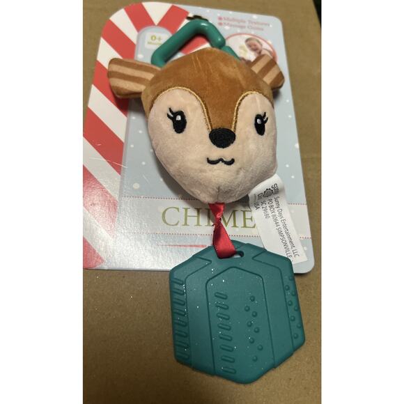 Sunny Days Reindeer Chime Teether Baby Toy - Christmas - Picture 3 of 4